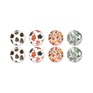 Cabochons dôme en verre, images d'automne pour boucle d'oreille, cadre de collier idéal pour un cadeau bricolage fait main pour la fabrication de bijoux - C1129