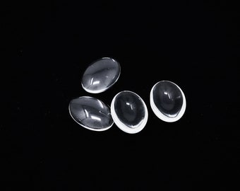 Cabochons, Glas Cabochon oval 18x25mm, Glasklarer Cabochon, Glaskuppel, Transparenter Cabochon, Cabos, Flatback Cabochons