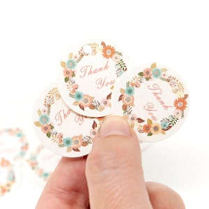 Tag de remerciement, Word Étiquette cadeau en papier de remerciement, étiquettes de 3cm, étiquette de mariage, étiquette de papier cadeau, étiquettes volantes, étiquettes de bijoux, étiquette ronde 20pcs