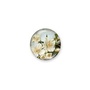 Glaskuppel Cabochon 10mm bis 25mm, Blumen cabochon, cabochon fassung, foto cabochons- L639