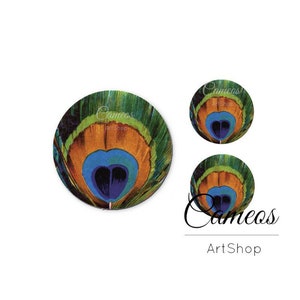 Lela Blumen Cabochon 1X25mm und 2x12mm oder 1x20mm und 2x10mm, Blumen cabochon, cabochon glas blume, cabochon fassung- S1639
