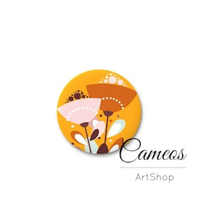 Cabochon, cupola in vetro, 8 mm 10 mm 12 mm 14 mm 16 mm 18 mm 20 mm 25 mm, Cabochon in vetro fotografico, fiori - L632