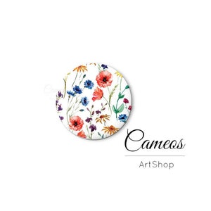 Cabochon, Dômes en verre, 8 mm 10 mm 12 mm 14 mm 16 mm 18 mm 20 mm 25 mm, Cabochon en verre photo - L761