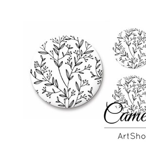 Cabochon, Cabochon in vetro 1x25mm e 2x12mm, 1x20mm e 2x10mm, cabos, cabochon in vetro fotografico posteriore piatto per fai da te - S1565