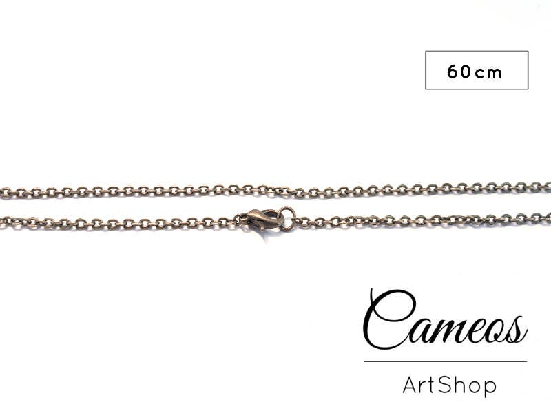 short rectangle cable chain necklace – Marlyn Schiff, LLC