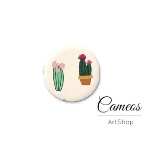 Cabochon Cactus, Dômes de verre, 8mm 10mm 12mm 14mm 16mm 18mm 20mm 25mm, Cabochon Photo Verre - L609