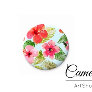 Glas gewölbter runder Blumen Cabochon, Cabos mit Muster, Größe 25mm, 20mm, 18mm, 16mm, 14mm, 12mm, 10mm - G932