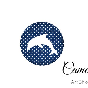 Delfin muster Cabochon 10mm bis 25mm, Grüne Blumen cabochon, cabochon glas blume, foto cabochons, cabochon fassung- L585