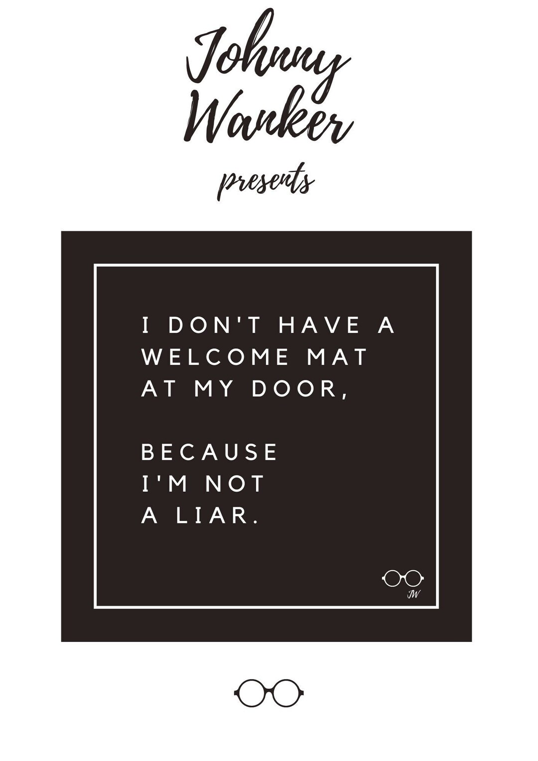 Welcome Mat, Funny Sarcastic Sticker Label, Laptop Notebook Door Wall ...