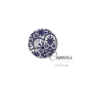 Glaskuppel Cabochon 10mm bis 25mm, Blumen cabochon, cabochon fassung, foto cabochons- L578