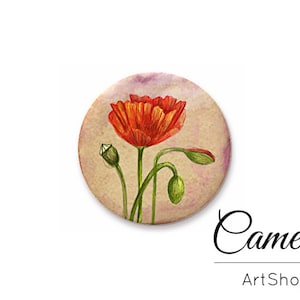 Bloemenglas Cabochon Set Roze Paarse Ronde Dome Flatback Charm Hanger Studs Ketting Sieraden Crafting Supply DIY - L326