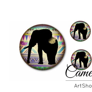 Motivcabochons, Glascabochon 1X25mm und 2x12mm oder 1x20mm und 2x10mm, Cabochon Glas Fuchs, foto cabochon fassung- S1583