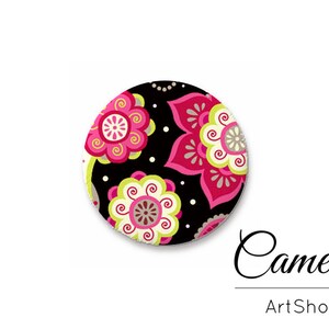 Cabochon, Cabochon in vetro fotografico 25 mm 20 mm 12 mm 10 mm, Cabochon con motivo floreale, Cabochon in vetro con immagine per gioielli - S538