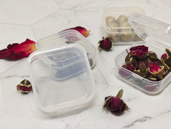 4pcs Clear Plastic Bead Storage Containers