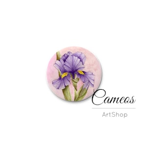 Cupole in vetro floreale, 8 mm, 10 mm 12 mm 14 mm 16 mm 18 mm 20 mm 25 mm 30 mm, cabochon in vetro fotografico, L616