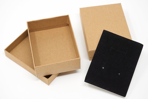 NBEADS Scatola dei Gioielli, 12 Pz Scatola di Cartone in Carta con Spugna per Display E
