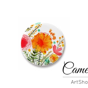 Cabochon 10mm bis 25mm, Blumen cabochon, cabochon glas blume, foto cabochons, cabochon vorlagen-L580