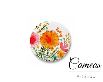 Cabochon 10mm bis 25mm, Blumen cabochon, cabochon glas blume, foto cabochons, cabochon vorlagen-L580