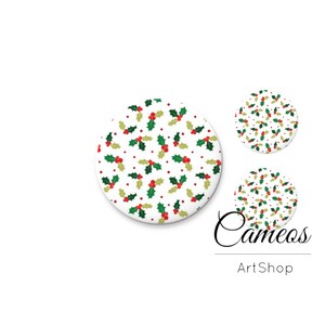 Cabochon di Natale, Glass Dome 25mm, 20mm, 18m, 14mm, 10mm, cabos, cabos, cabochon di vetro fotografico fatto a mano - S296