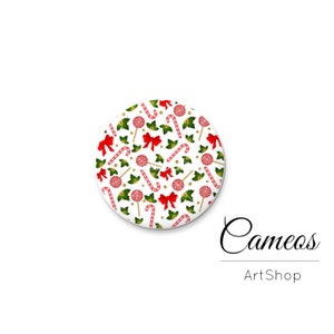 Cabujones de Navidad, Cúpula de Cristal 25mm, 20mm, 18m, 14mm, 10mm, cabos, cabujón de cristal fotográfico hecho a mano - G604