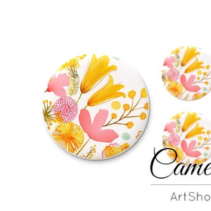 Set cabochon in vetro 1x25mm e 2x12mm, 1x20mm e 2x10mm, cabochon flatback fatto a mano, cabochon rotondi, cabochon in vetro fotografico- 1577