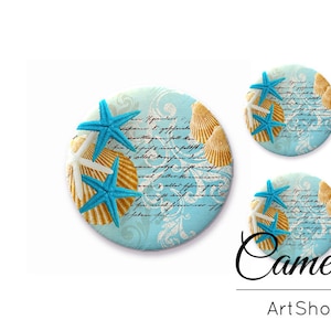 Cabochons, Photo Glass Cabochon 25mm 20mm 12mm 10mm, Cabochon modello fiori, cabochon in vetro immagine per gioielli - S670