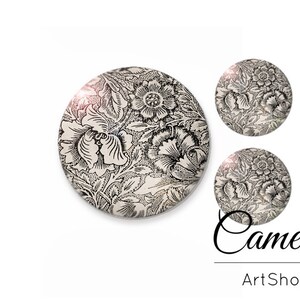 Cabochon in vetro, Perline a cupola in vetro, Retro, Cabochon fatti a mano, Cabochon in vetro con foto sul retro piatto, Fai da te, Creazione di gioielli - S245