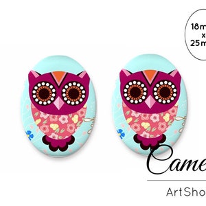 Glascabochon 18x25mm, Motivcabochons, cabochon glas blume, foto cabochons, cabochon fassung- O512