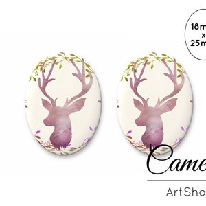 Vintage Cabochon 18x25mm,  Vogel cabochon, cabochon glas blume, foto cabochons, cabochon fassung- O561