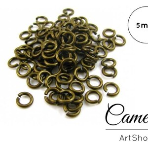 Jump Rings 5mm, Split jump rings, Silver Plated or Antique Bronze, Bulk Jump Ring, Bulk Findings
