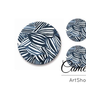 Blätter, Glas Cabochon, Handgemachte Foto Glas Cabochon, Runde Cabochons, Cabs Cabochons, Bild Glas Cabochon, Glas Cabochons- S1323