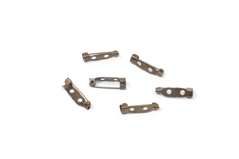 Brooch Pin Bronze 20mm Pin Backs Jewelry Badge Clips Etsy