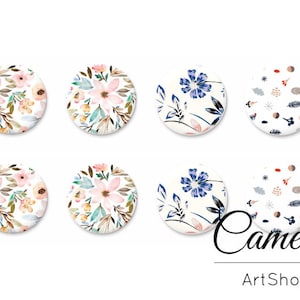 8 piezas Cabujón 10 mm, 12 mm, 14 mm o 18 mm, cabos hechos a mano, Flatback Cabochon, cabujón fotográfico, cabujón de cristal fotográfico - C1134