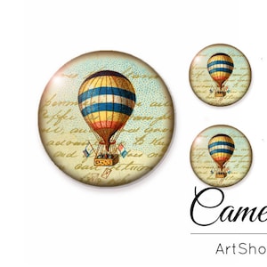 Vintage Cabochon, Glazen Koepels, 10mm 12mm 20mm 25mm, Ballon Beeld Glas Cabochon, Fotoglas Cabochon- S174