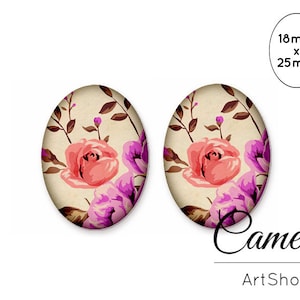 DIY Blumen Cabochon Für Anhänger Halsketten Schmuckherstellung Handmade Foto Glas Cabochon Set - 0760