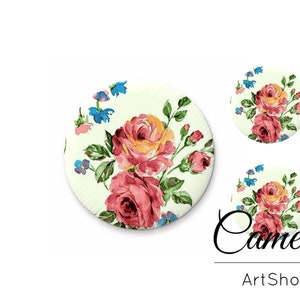 Rond glas Cabochon - Koepel plat achterglas - 25mm glas Cabochon - Glas Cabochons Groothandel - Glas Cabochon Bulk - S1549