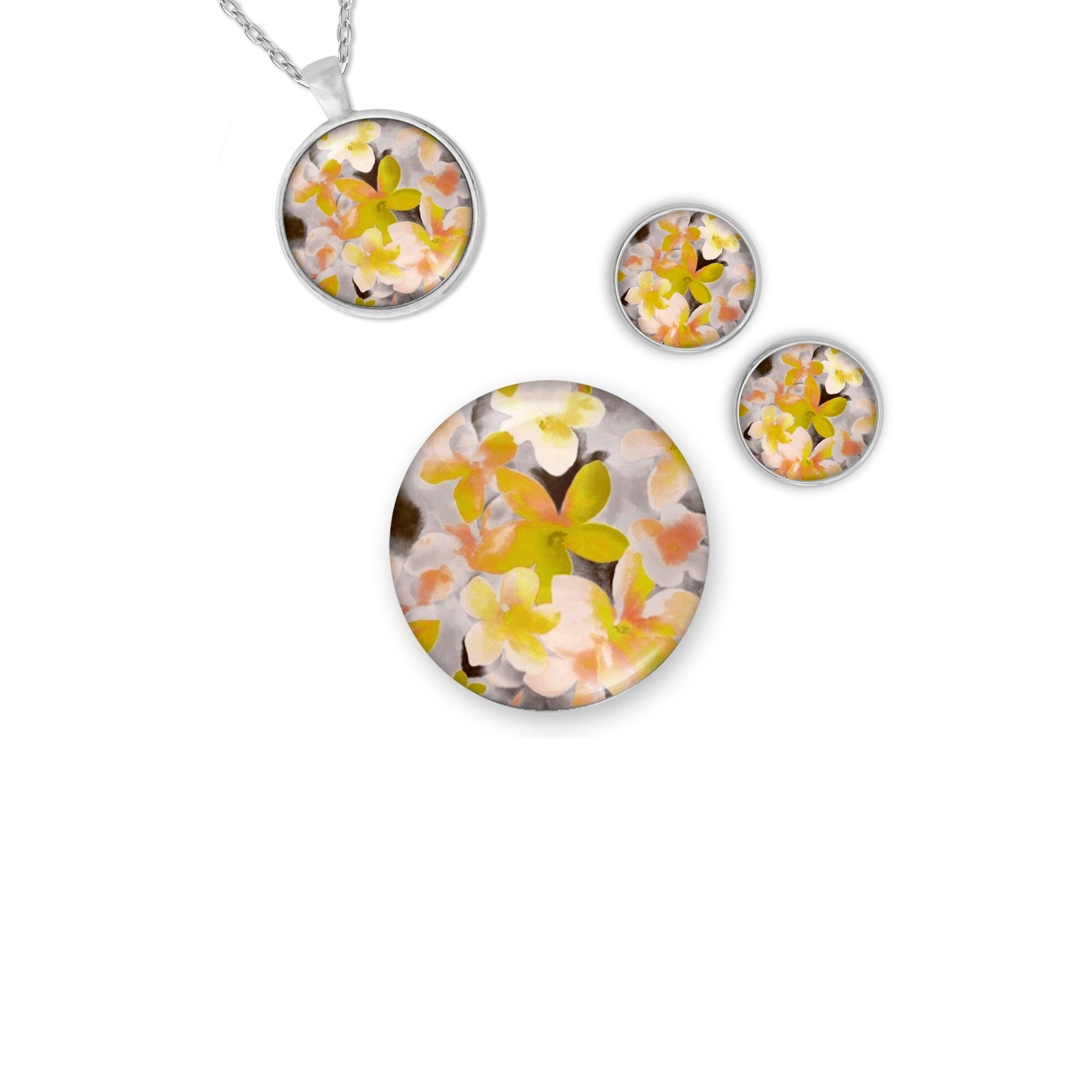 Lot de 200 cabochons ronds en verre transparent pour