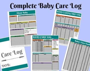 Compete Baby Care Log - 5 Printables