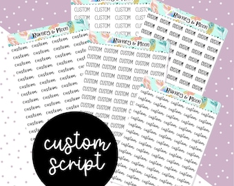 Junk Journals for Paper Crafting Scrap Booking Waterproof Vinyl Script Style Inspirational Word Themed Sticker Sheet Journals