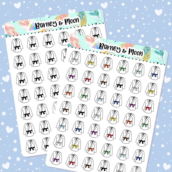 Martial Arts Planner StickersKarate Judo Jiujitsu Taekwondo Icons Stickers Martial Arts Planner StickersKarate Judo Jiujitsu Taekwondo Icons Stickers