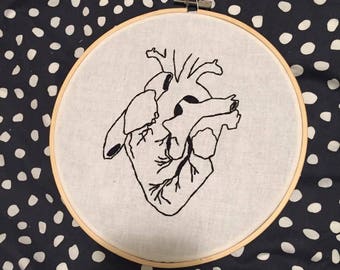 Heart embroidery