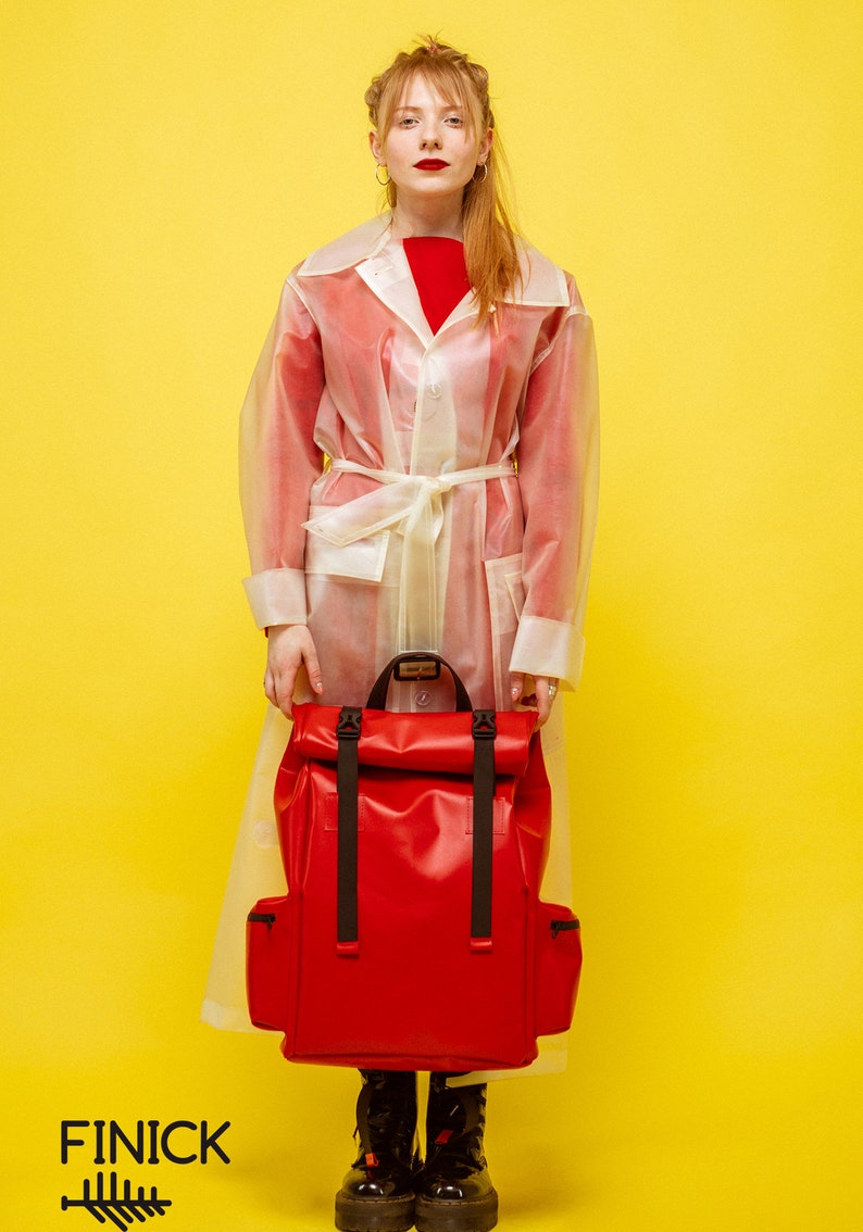 canvas backpack yellow handbag small backpack Rolltop Backpack travel backpack vegan backpack minimalist backpack girls backpack