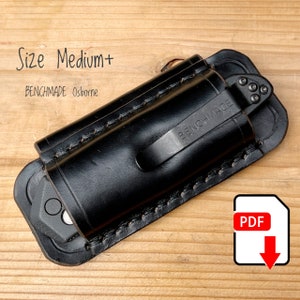 Taglia media+ |. Modello con guaina in pelle orizzontale |. Modello PDF in pelle |