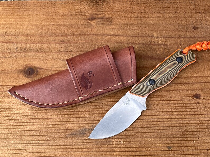Benchmade HIDDEN CANYON HUNTER Horizontal Carry Leather Sheath Etsy