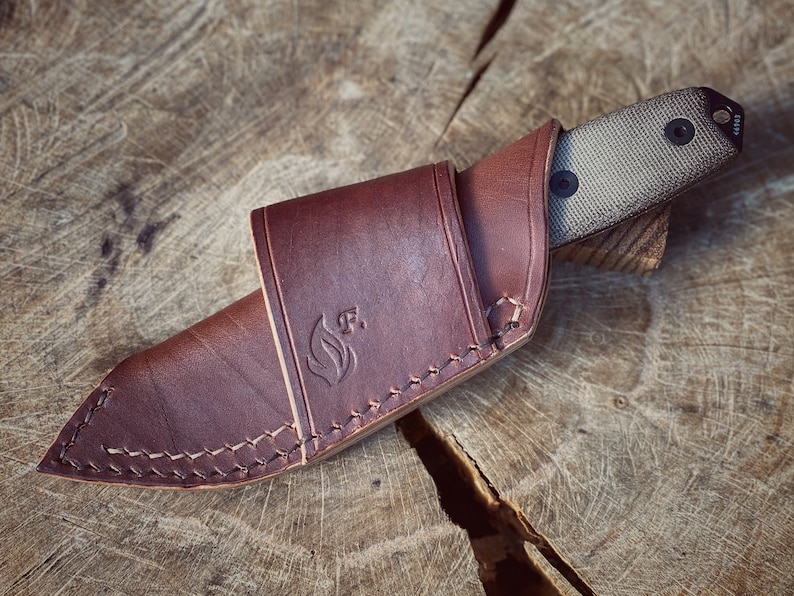 ESEE 3 Horizontal Carry Leather Sheath Etsy