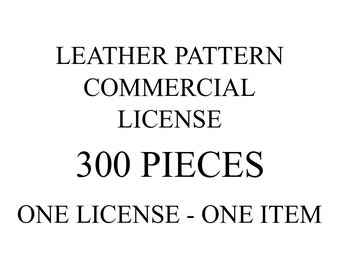 Leather Pattern Commercial License 300 Create / Small Business Commercial License