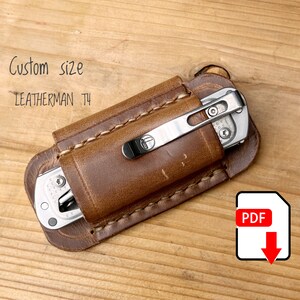 LEATHERMAN Gratuit T4 et T2 | Modèle de gaine en cuir horizontal | Modèle PDF en cuir |