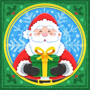 Pacote de 10 - Cartões de Natal