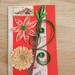 new card congratulatory card wedding card Christmas Grandmother/'s birthday card daughter custom quilling card