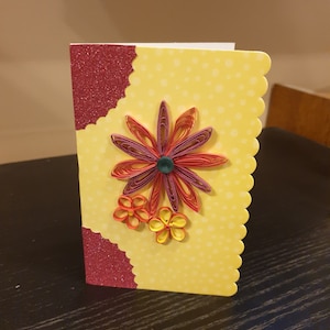 carte quilling  saint valentin , fête, anniversaire